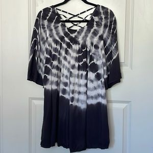Honolua Wahine Tie Dye Swim Cover Small